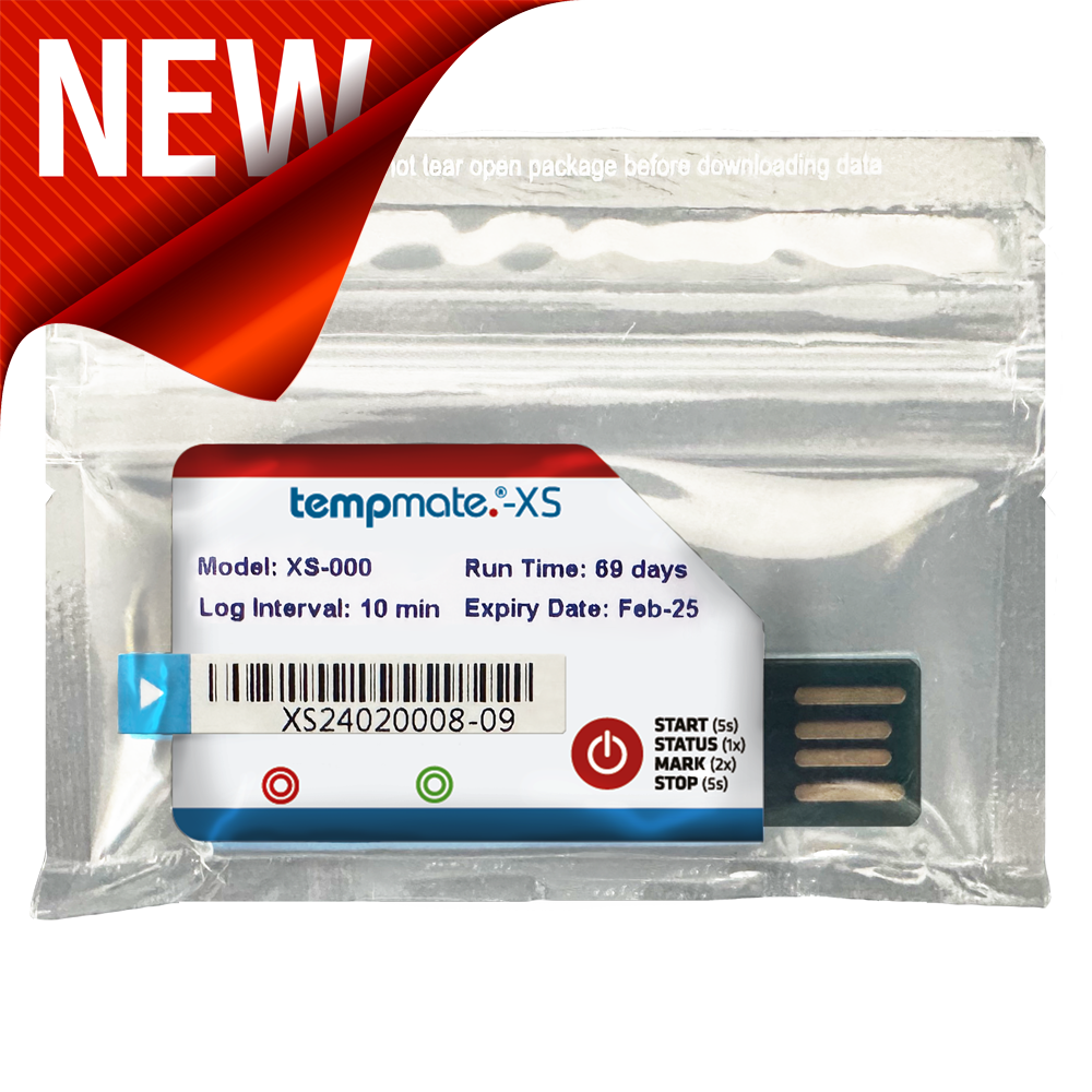 TEMPMATE-XS USB Temperature Data Logger - Temperature Data Logger USB ...